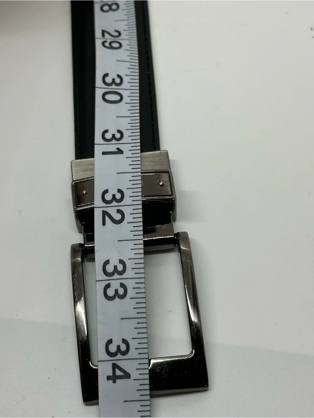 Nike Black Dress Golf Belt Gunmetal Buckle Size 32